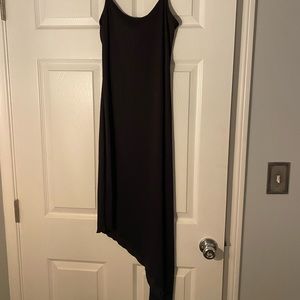 Black plisse dress
